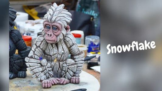 Baby Gorilla Snowflake by Matt Buckley at Edge Sculpture from Artworx Gallery