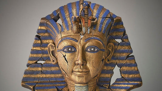 FANFARE ... the Boy King has arrived!!! The beautifully ornate Tutankhamun has finally broken through his Covid-19 lock down and emerged into the Gallery