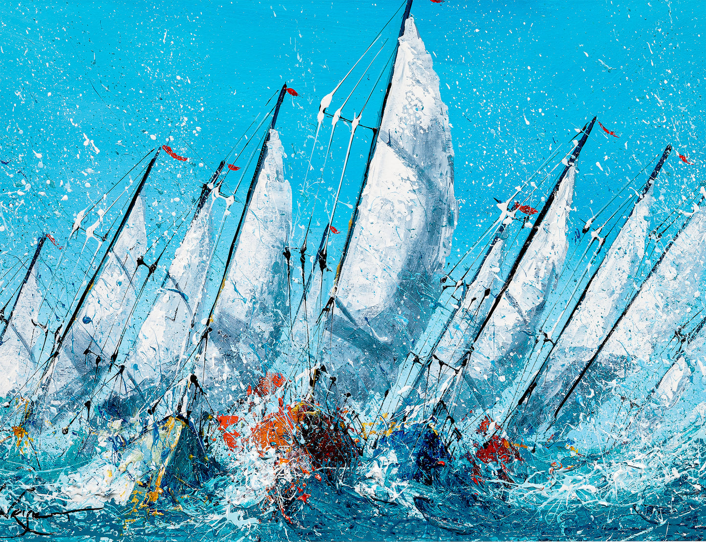 Summer Sprint original painting by Simon Wright