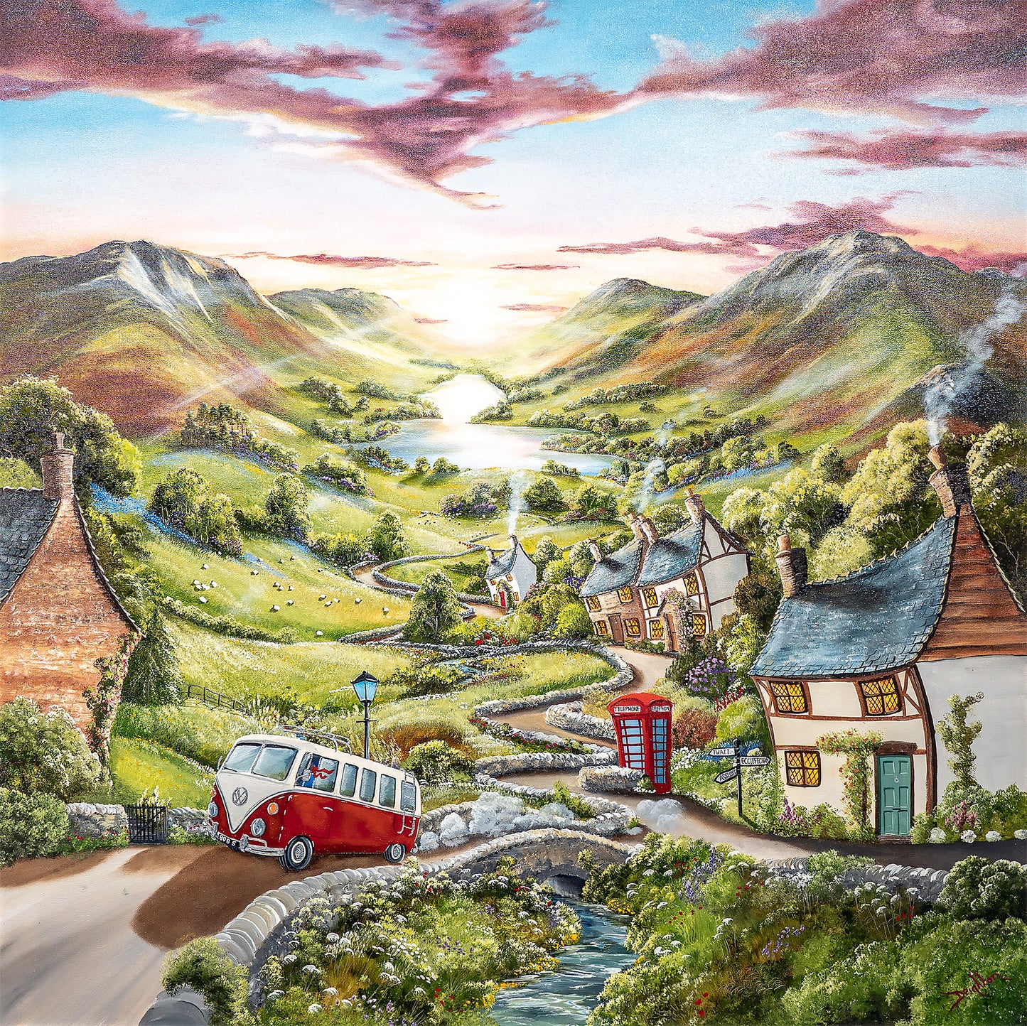 Leaving with Fond Memories original painting by Caroline Deighton