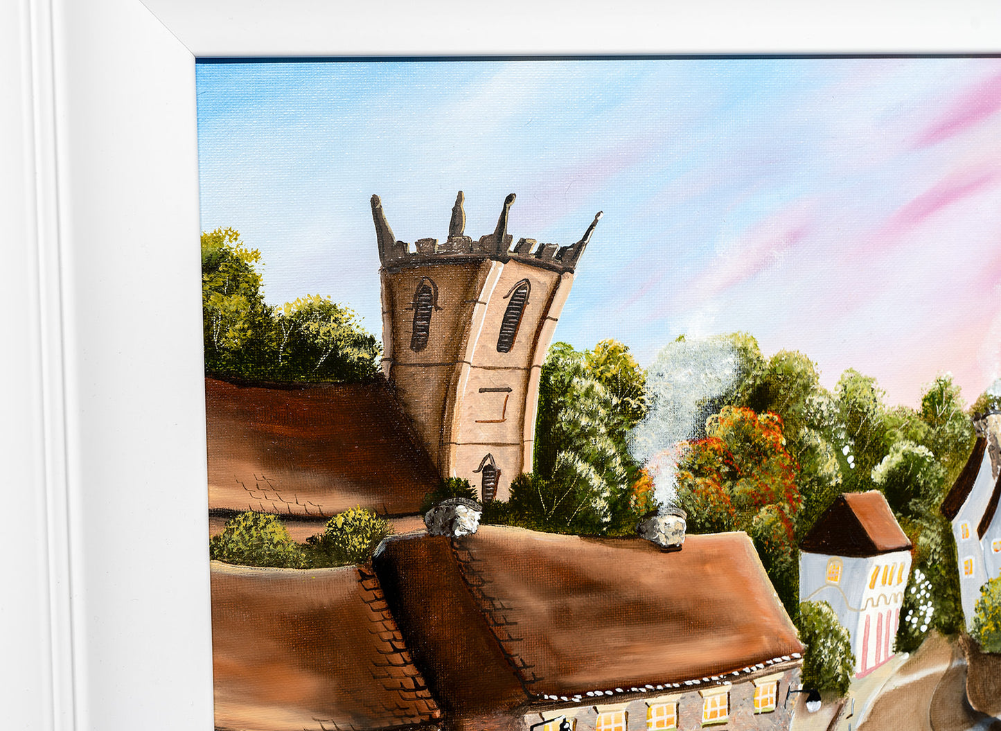 Idle in Ironbridge original painting by Caroline Deighton