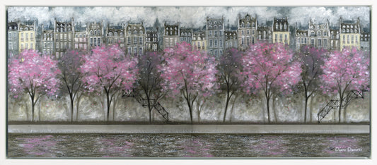 Along the Embankment I framed print by Diane Demirci