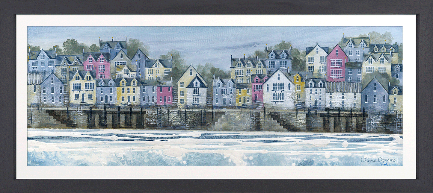 Along the Embankment framed prints by Diane Demirci