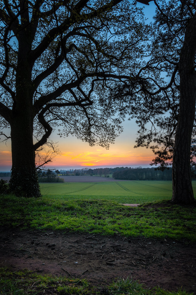 Aston Hill Sunset framed print by Chris Gradwell