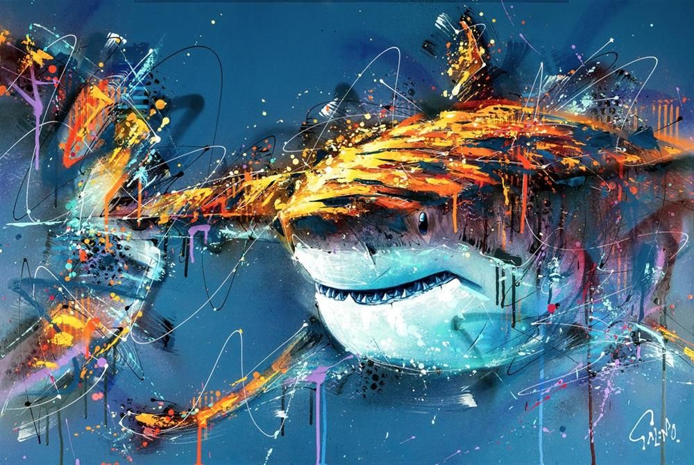Barry hand embellished limited edition print by Joe Galindo