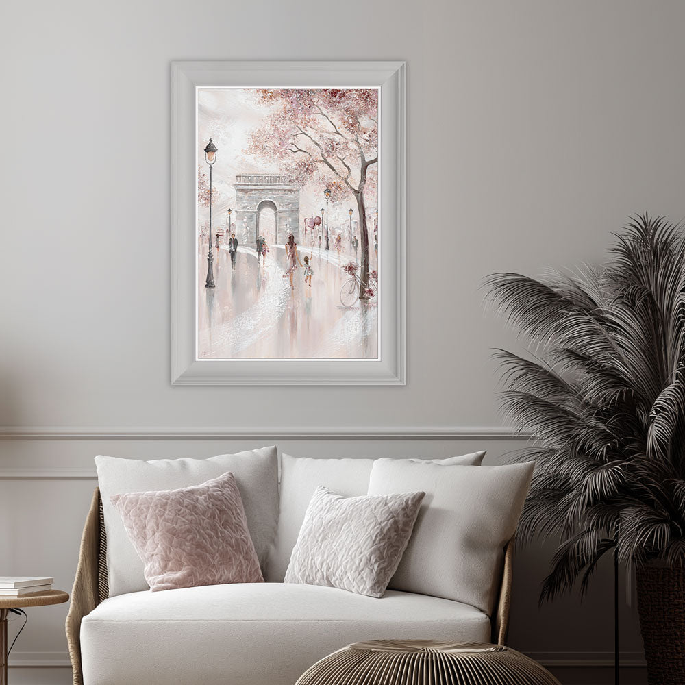Blissful Paris framed print by Isabella Karolewicz