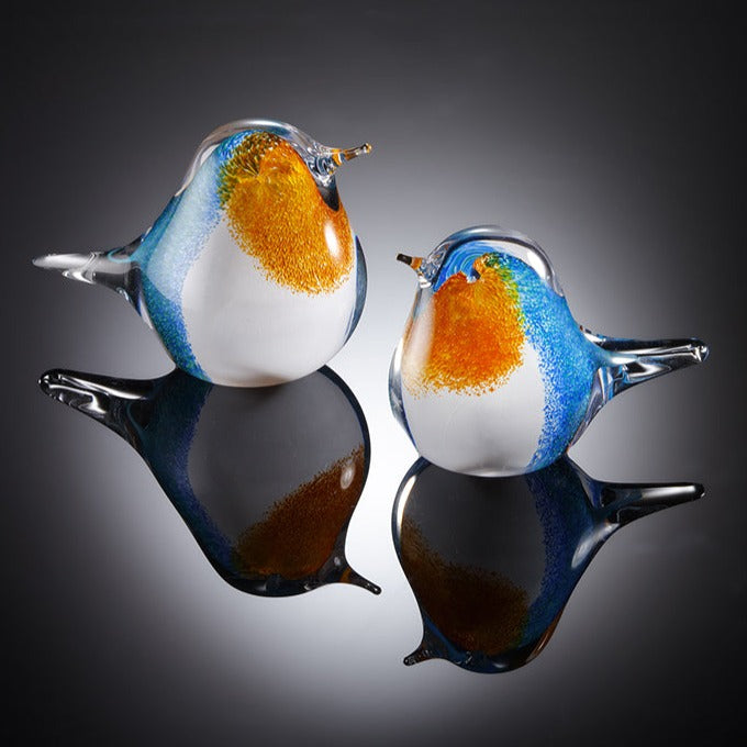 Glass Blue Tit by Teign Valley Glass