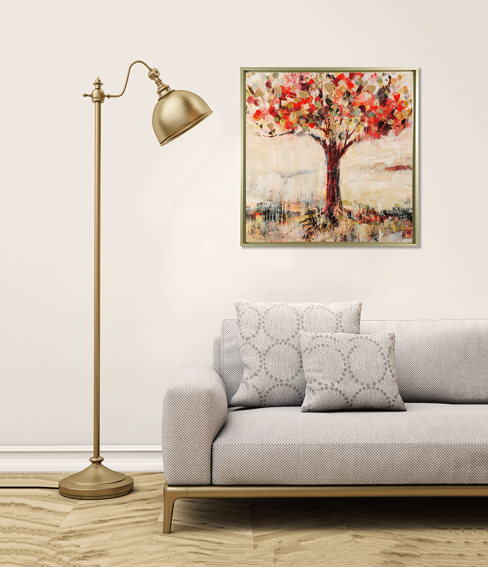 Candy Heart Tree framed print by Jodi Maas