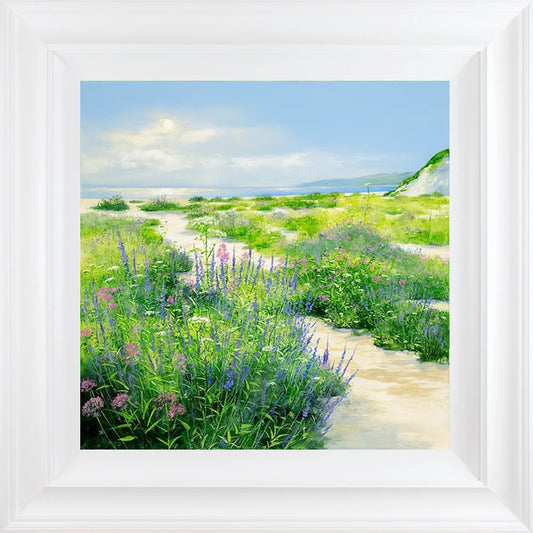 Coastal Flowers limited edition framed print by Heather Howe