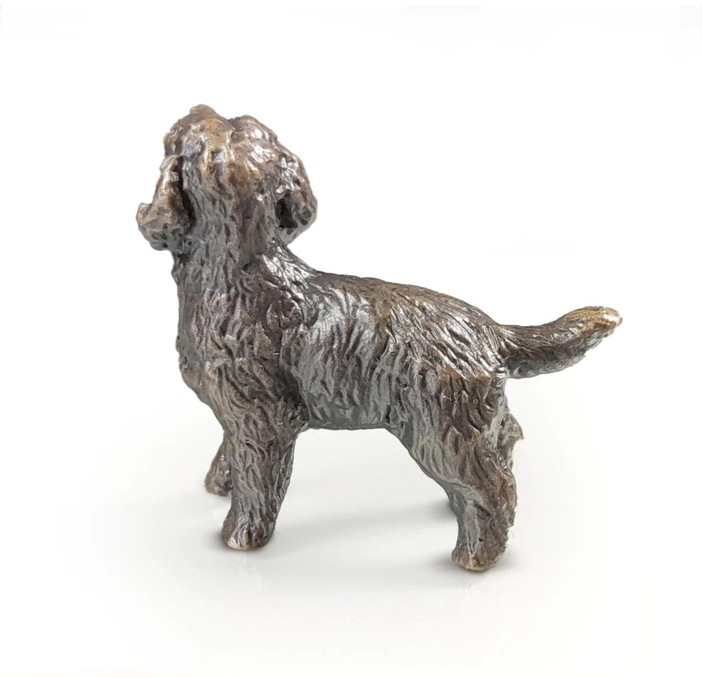 Cockapoo Solid Bronze Miniature Sculpture from Butler and Peach