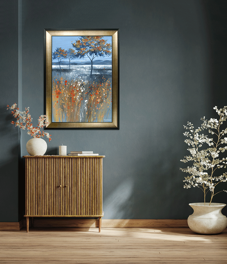 Copper Blaze framed print by Diane Demirci