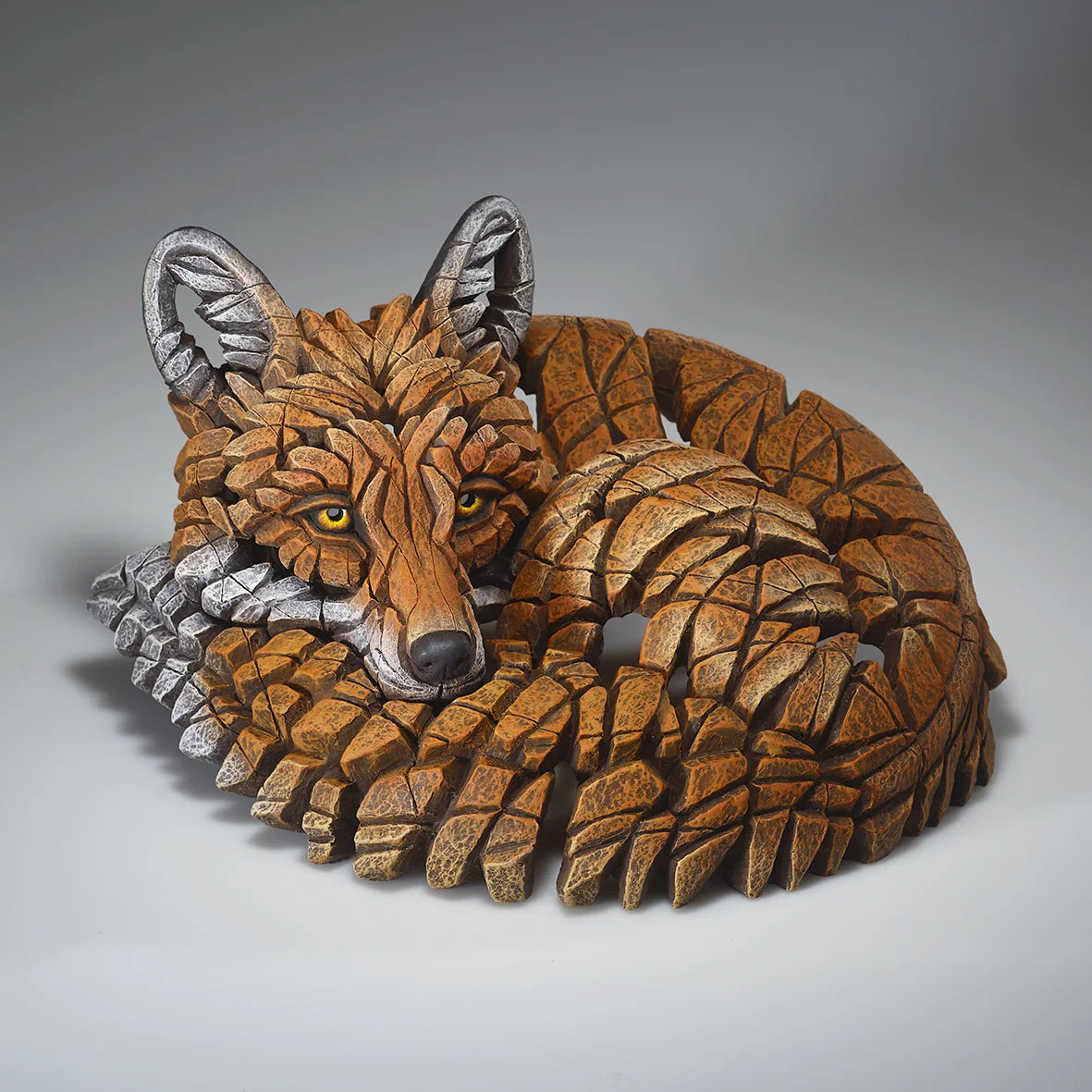 Curled Up Fox from Edge Sculpture by Matt Buckley