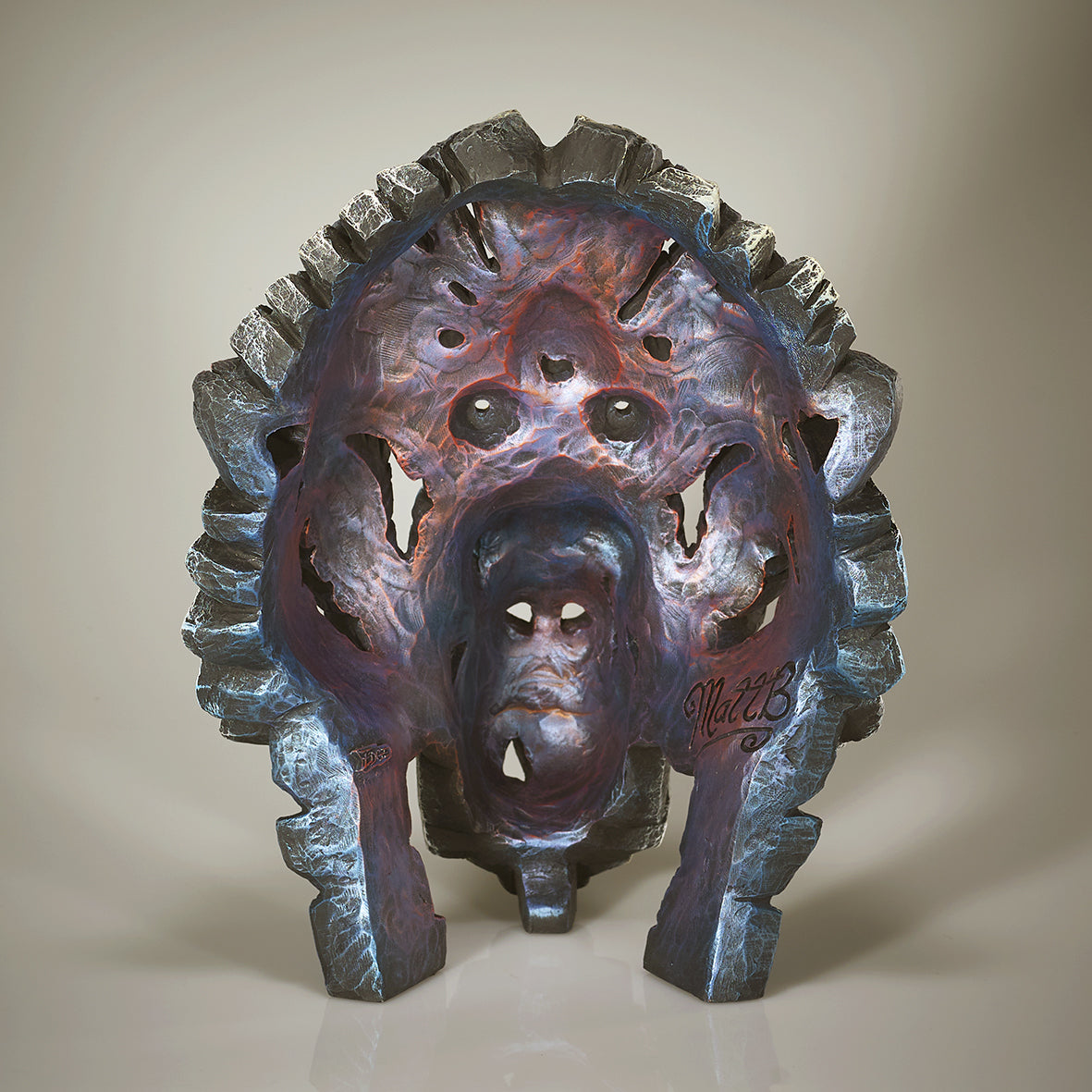 Mandrill Bust from Edge Sculpture by Matt Buckley