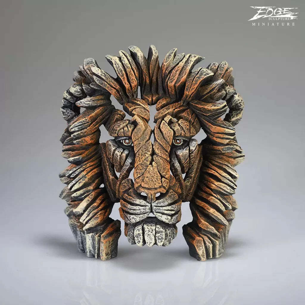 Lion Bust Savannah Miniature from Edge Sculpture by Matt Buckley