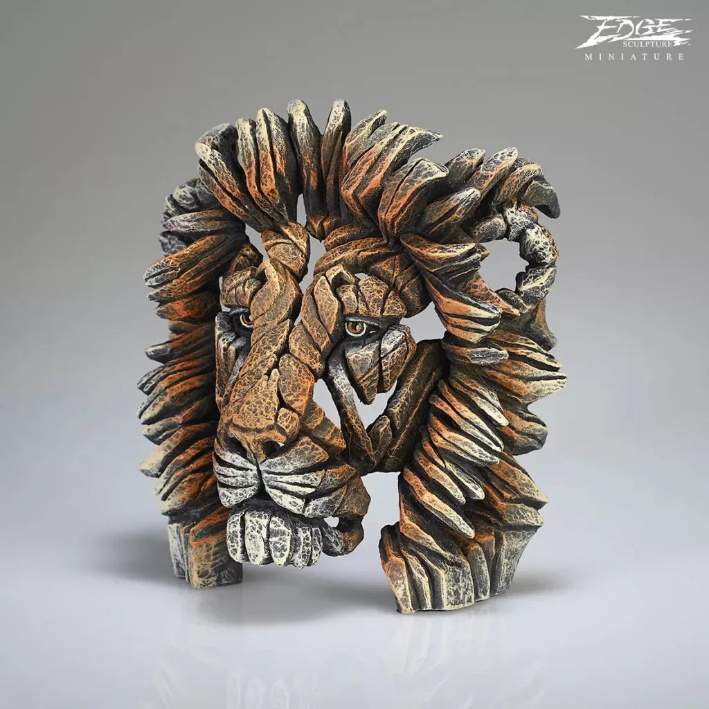 Lion Bust Savannah Miniature from Edge Sculpture by Matt Buckley