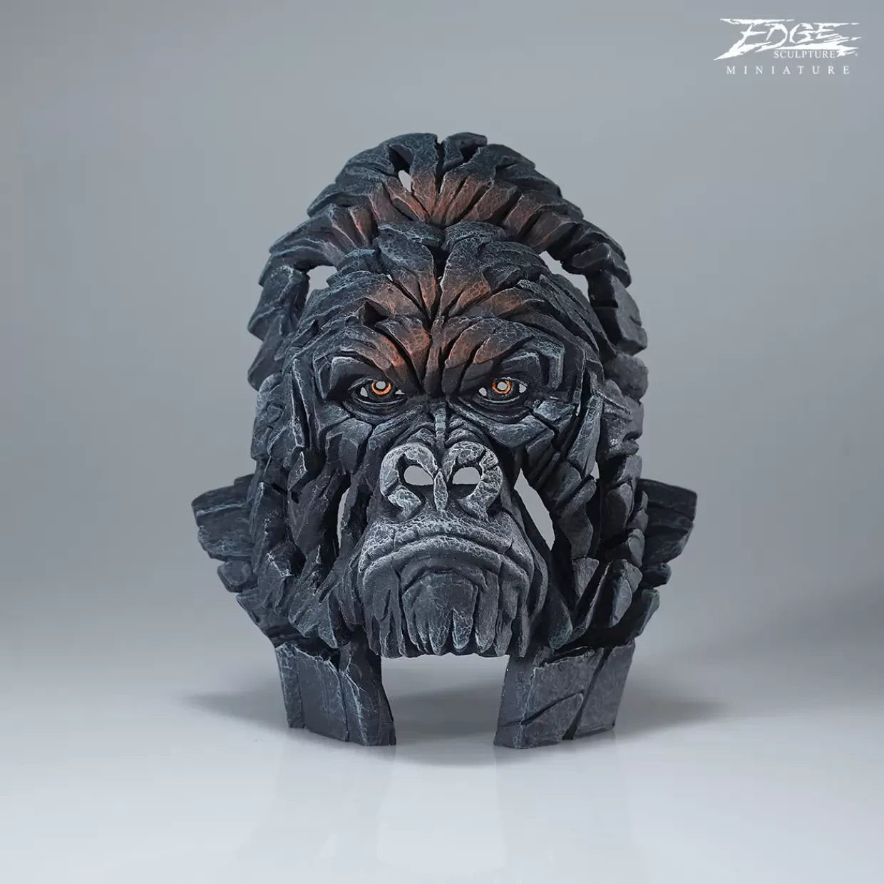 Gorilla Bust Miniature from Edge Sculpture by Matt Buckley