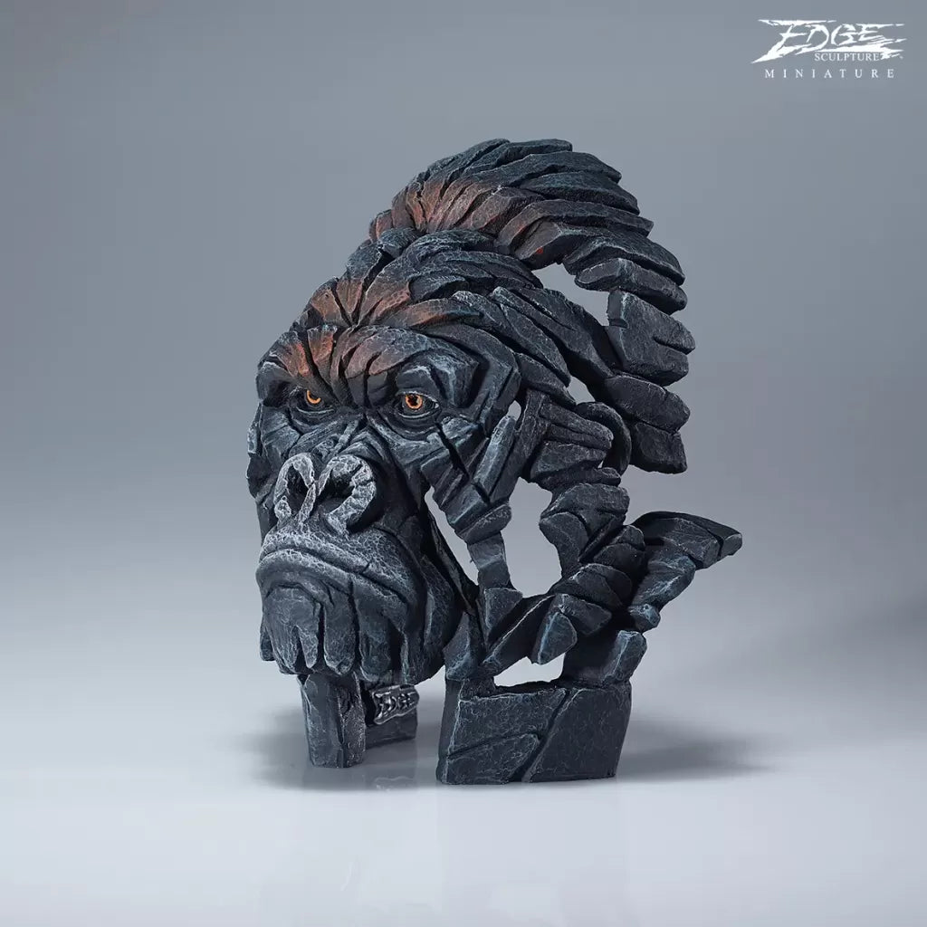 Gorilla Bust Miniature from Edge Sculpture by Matt Buckley