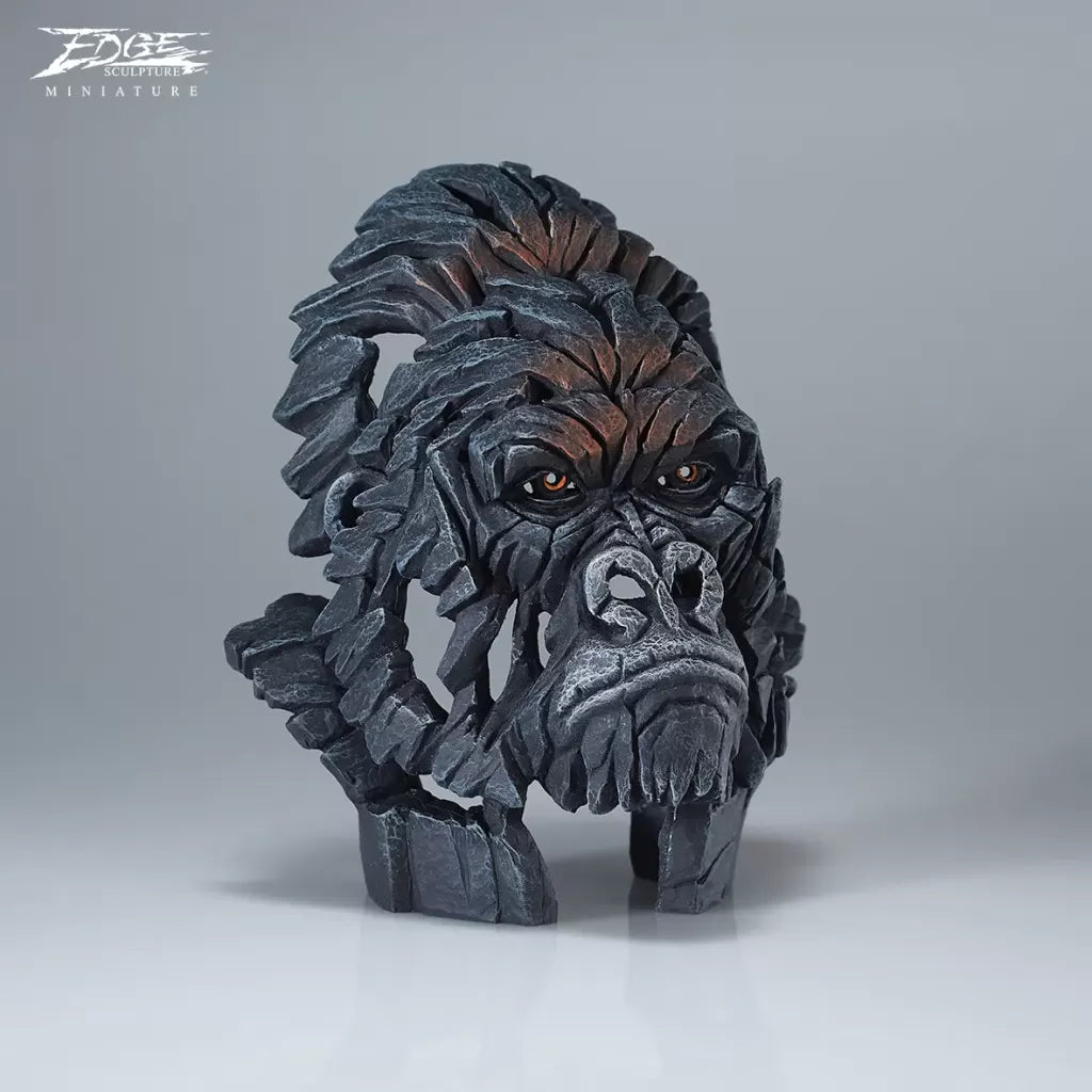 Gorilla Bust Miniature from Edge Sculpture by Matt Buckley