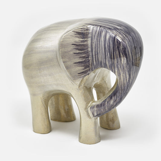 AluminArk Elephant Silver recycled aluminium sculpture by Tilnar Art