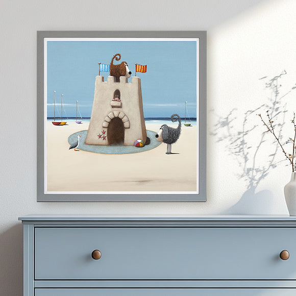King of the Castle framed print by Simon Clarke