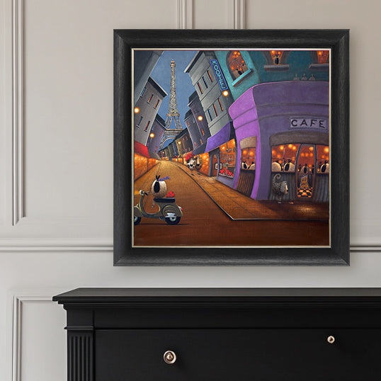 Mootel Paris framed print by Simon Clarke