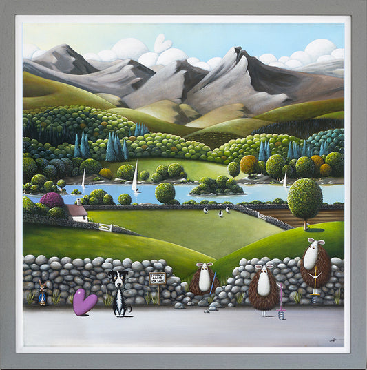 Spring Lambs framed print by Simon Clarke