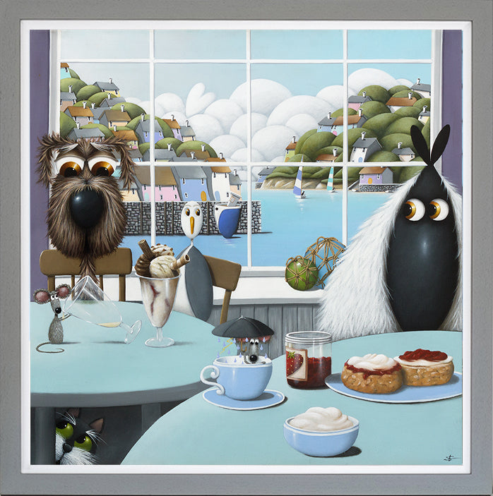 Cream Tea framed print by Simon Clarke