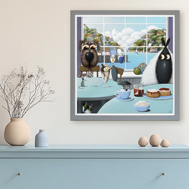 Cream Tea framed print by Simon Clarke