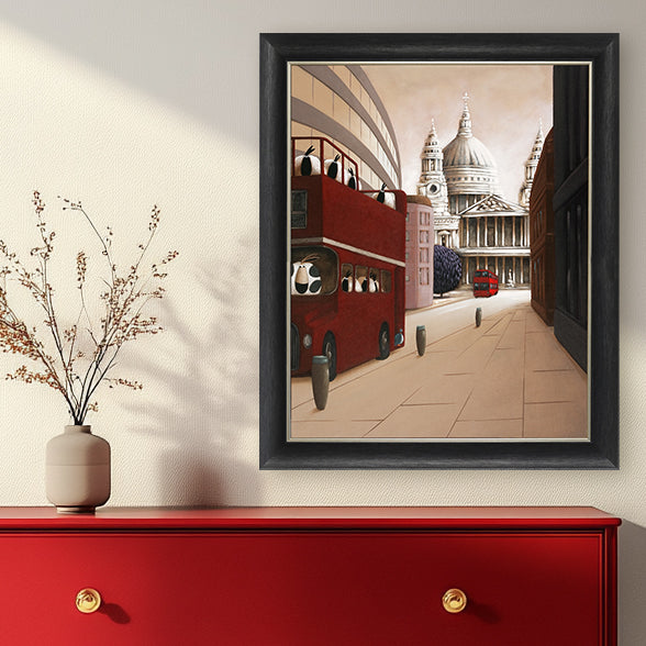 Moove Down the Bus framed print by Simon Clarke