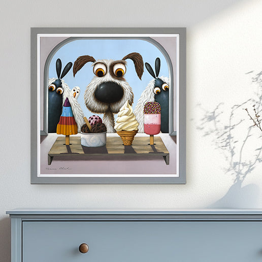 Fab Four framed print by Simon Clarke