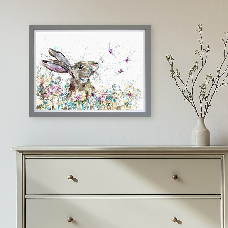 Flutterbies framed print by Nicola Jane Rowles