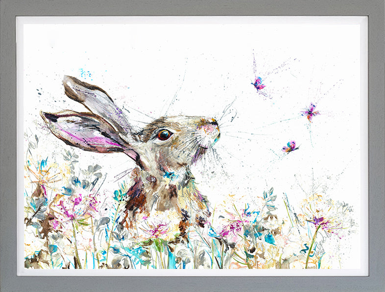 Flutterbies framed print by Nicola Jane Rowles