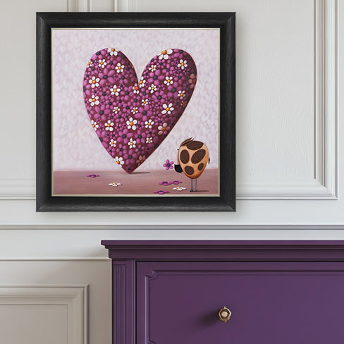 Heart of Flowers framed print by Simon Clarke