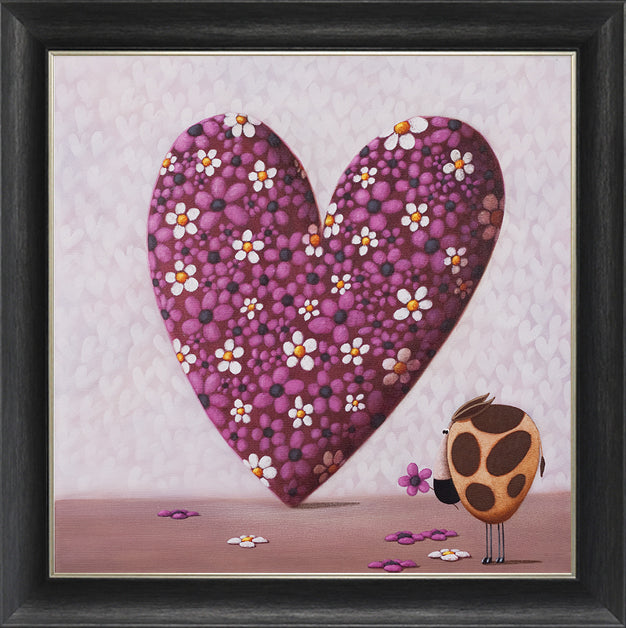 Heart of Flowers framed print by Simon Clarke