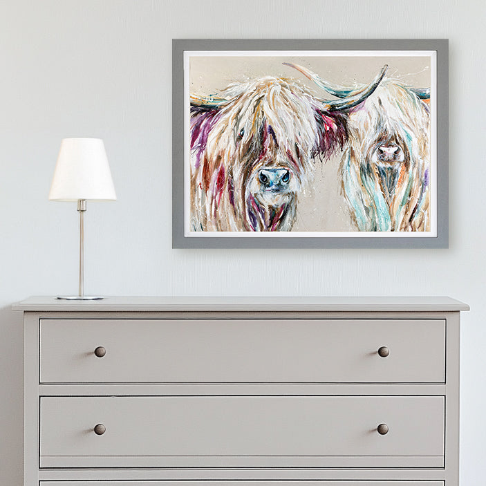 Mr & Mrs framed print by Nicola Jane Rowles