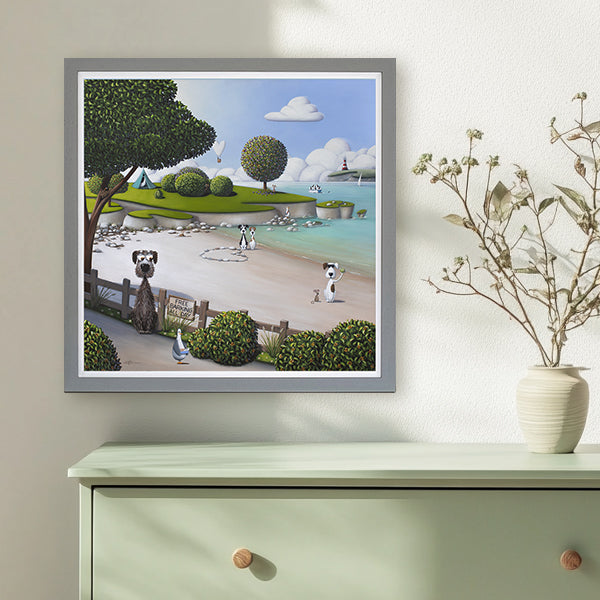 Free Barking framed print by Simon Clarke