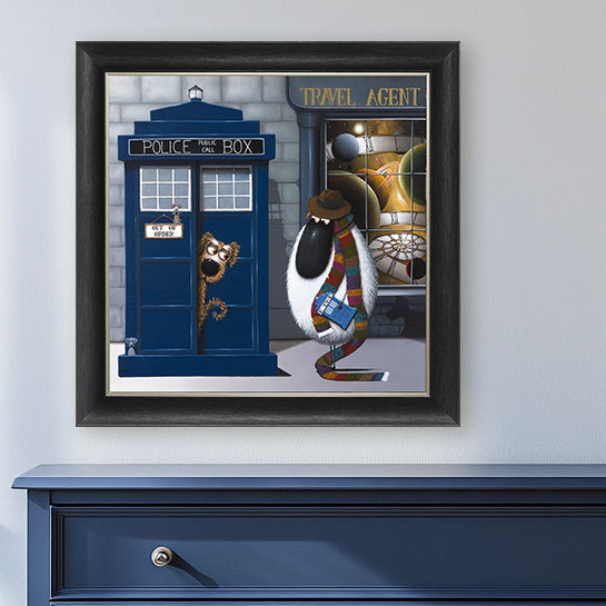 Doctor Ewe framed print by Simon Clarke