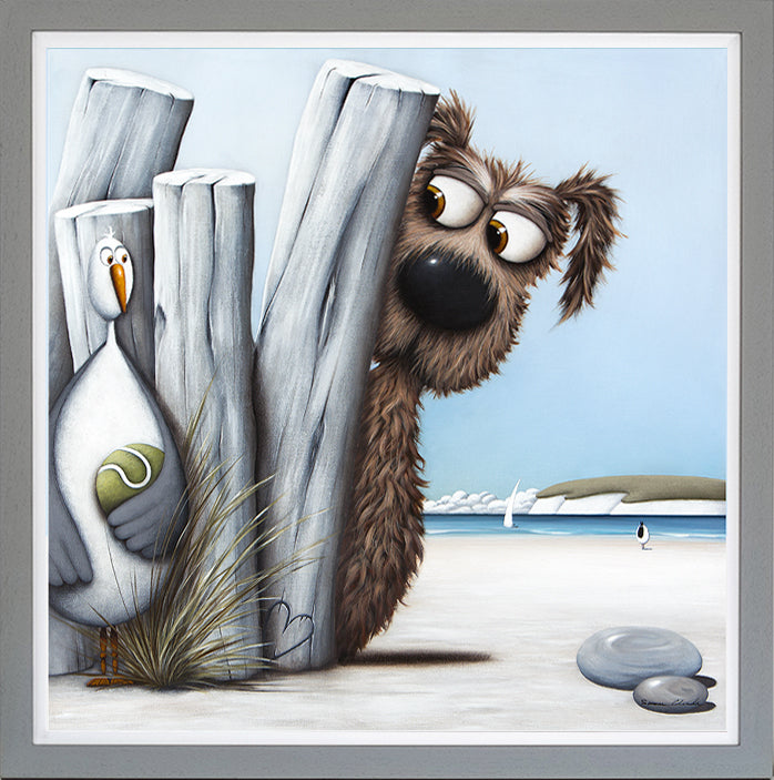Can I Have My Ball Back framed print by Simon Clarke