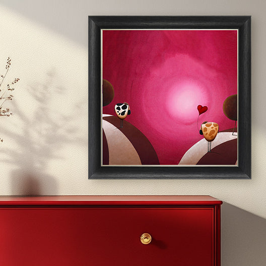 I Love Moo framed print by Simon Clarke
