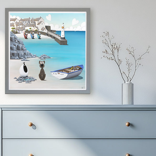 On the Rocks framed print by Simon Clarke