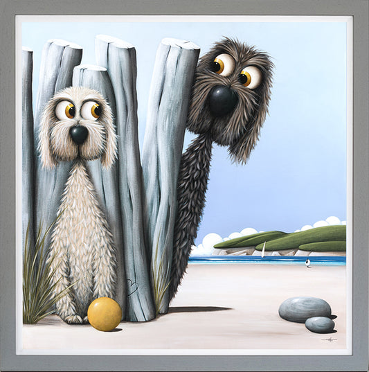 Hello Blondie framed print by Simon Clarke