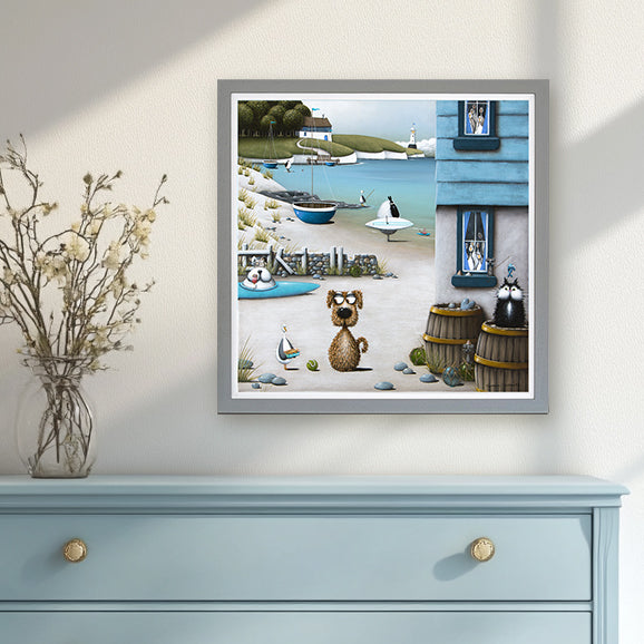 Chip framed print by Simon Clarke