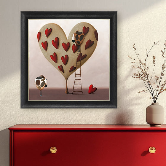 Just for Moo framed print by Simon Clarke