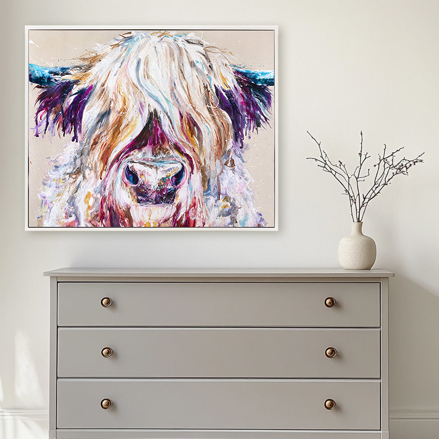 Boris framed print by Nicola Jane Rowles
