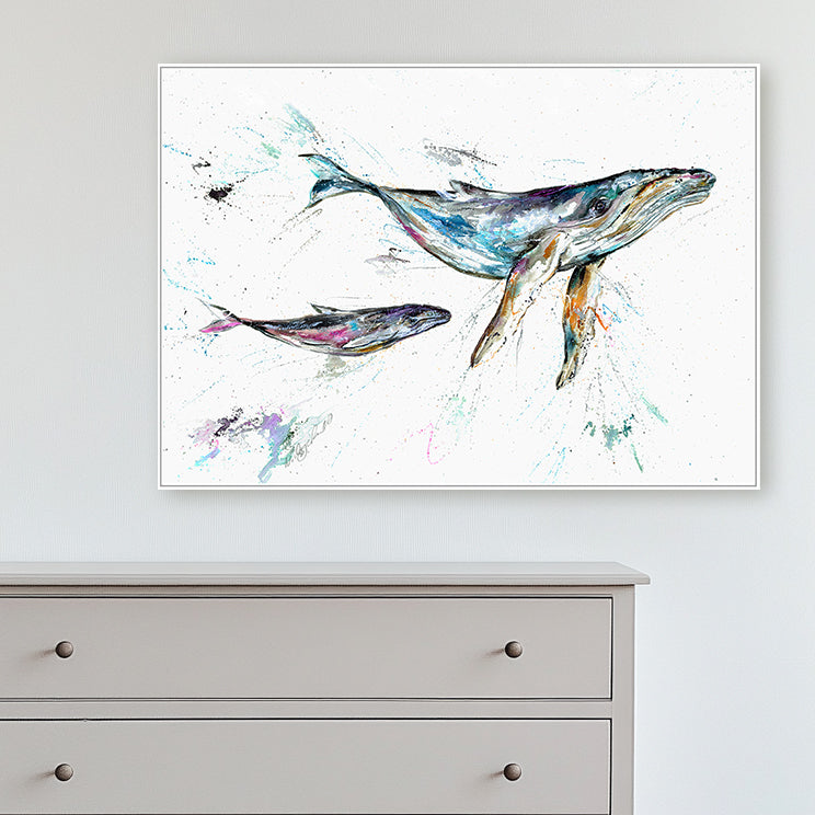 Swimming Lesson framed print by Nicola Jane Rowles