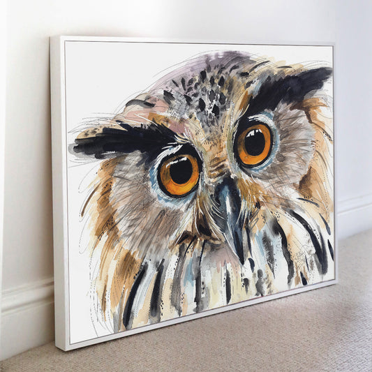 Tweet Twoo Owl (I Spy You) framed print by Susan Leigh