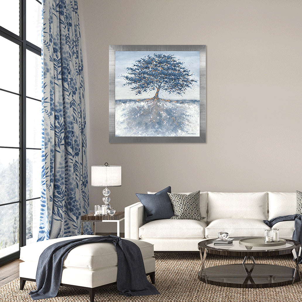 Frosted Reflection framed print by Diane Demirci