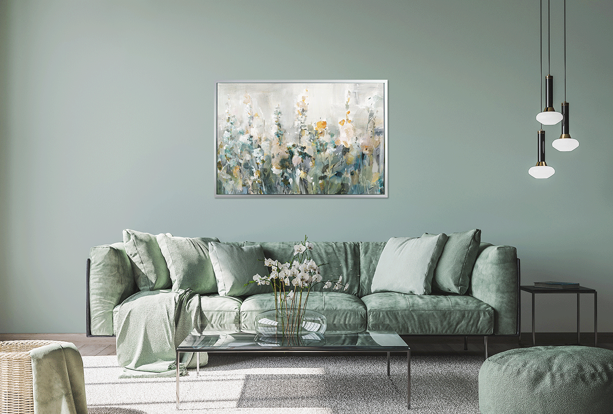 Indigo Garden framed print by Danhui Nai