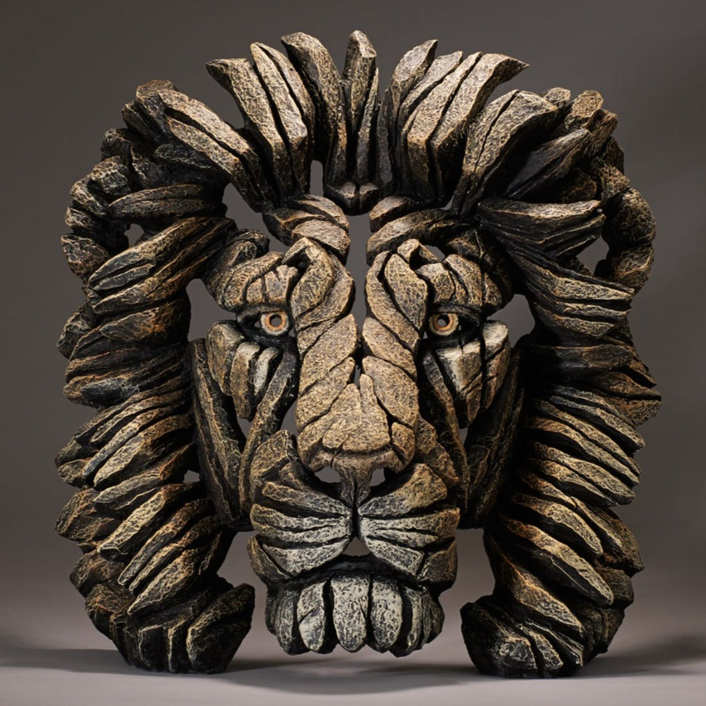 Lion Bust Savannah from Edge Sculpture by Matt Buckley