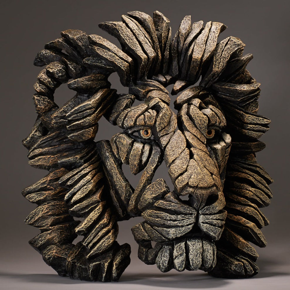 Lion Bust Savannah from Edge Sculpture by Matt Buckley